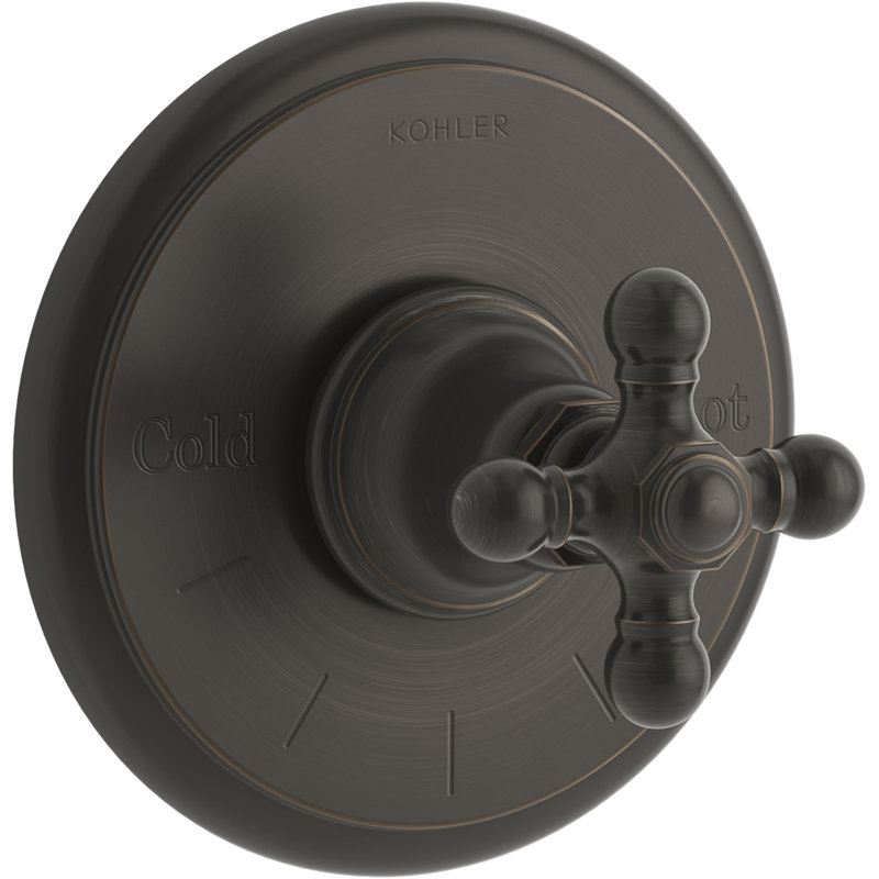 Kohler Artifacts Thermostatic Valve Trim with Cross Handle Wayfair